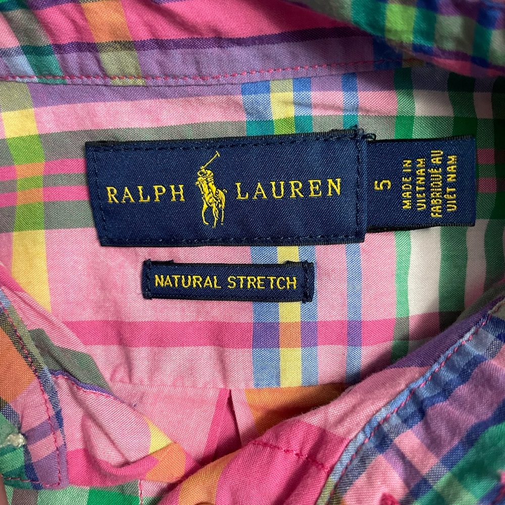 Ralph Lauren Kids Multicolor Plaid Button Down Shirt - Picture 3 of 3